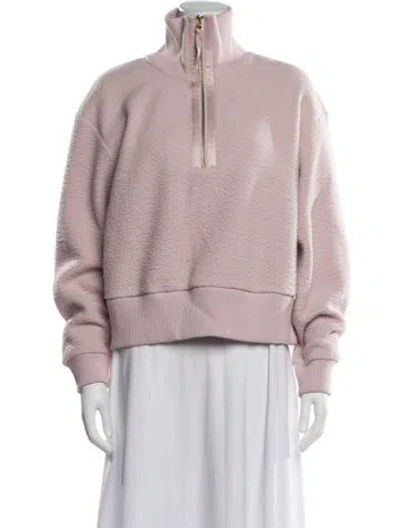 Pre-owned Varley Mock Neck Sweater In Pink