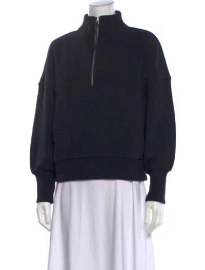 Pre-owned Varley Mock Neck Sweater W/ Tags In Black