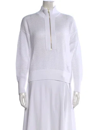 Pre-owned Varley Mock Neck Sweater W/ Tags In Neutral
