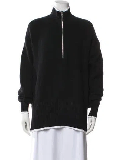 Pre-owned Varley Mock Neck Sweater In White