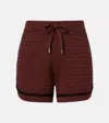 Varley Womens Ironwood Morden Cotton-knit Shorts Xs In Brown
