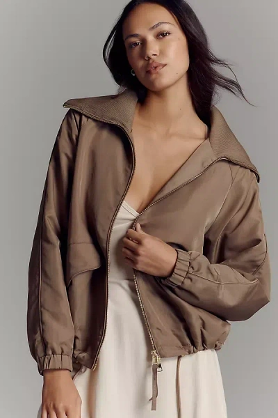 Varley Morven Blouson Jacket In Beige