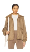 Varley Morven Blouson Jacket In Taupe Stone