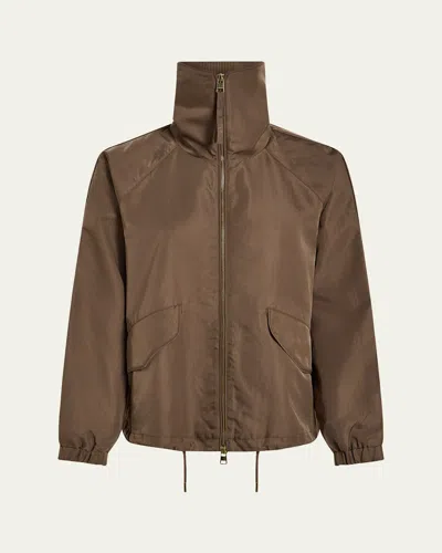 Varley Morven Bomber Jacket In Taupe Stone
