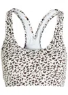 Varley Move Selma Printed Stretch-jersey Bra In Multi