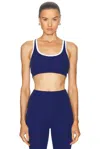 Varley Move Selma Bra In Blue Depths & White
