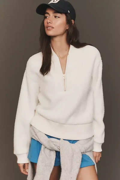 Varley Mumford Half-zip Pullover In White