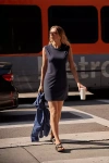 Varley Naples Sleeveless Dress In Blue