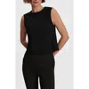 Varley Nate Seamless Crop Tank In Black