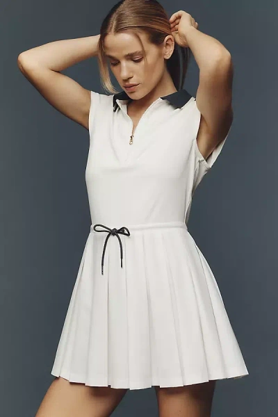 Varley Nico Court Mini Dress In White