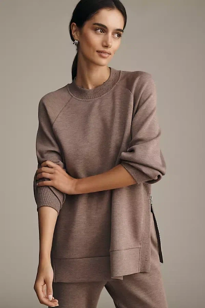 Varley Nicole Boyfriend Sweatshirt In Brown