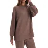 Varley Nicole Oversize Sweatshirt In Brown