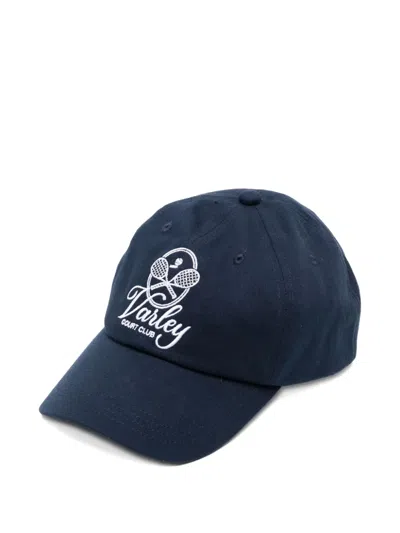 Varley Womens Blue Nights Noa Club Brand-embroidered Cotton Baseball Cap