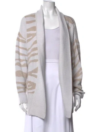 Pre-owned Varley Nylon Animal Print Sweater In Neutral