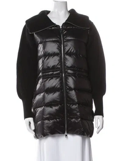 Pre-owned Varley Nylon Down Jacket In Black