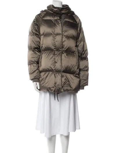 Pre-owned Varley Nylon Down Jacket In Grey