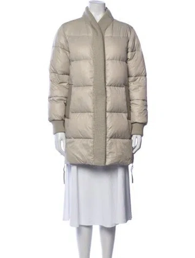 Pre-owned Varley Nylon Down Jacket In Neutrals