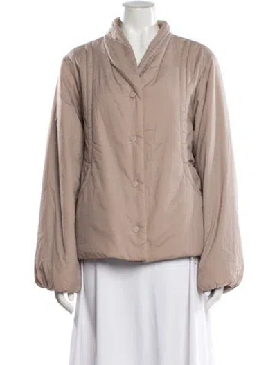 Pre-owned Varley Nylon Evening Jacket In Neutral