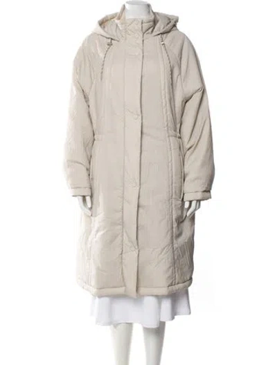 Pre-owned Varley Nylon Parka In Neutral