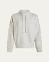 Varley Oakdale Sweatshirt Ivory Marl Fleck In Ivory Marl Fleck