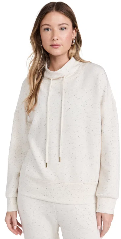 Varley Oakdale Sweatshirt Ivory Marl Fleck In White