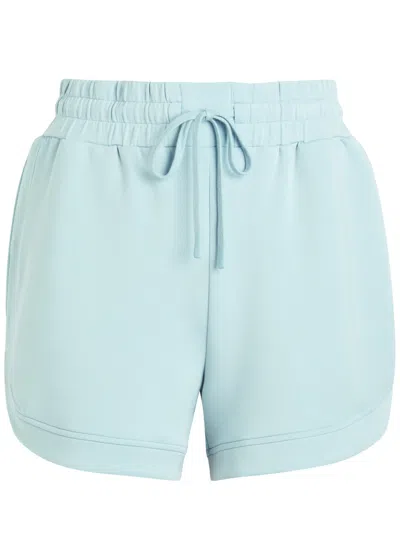 Varley Ollie High Rise 3.5 Stretch-jersey Shorts In Blue
