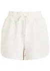 Varley Ollie High Rise 3.5 Stretch-jersey Shorts In White