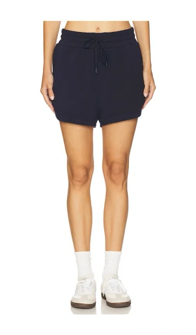 Varley Ollie High Rise Short 3.5 In Blue
