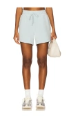 Varley Womens Ether Blue Ollie High-rise Stretch-jersey Shorts In Blue