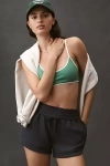 Varley Ollie High-rise Shorts In Blue