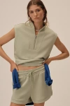 Varley Ollie High-rise Shorts In Green