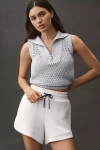 Varley Bains Half Zip Sweater Tank In White