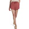 Varley Ollie High Waist Sweat Shorts In Brown