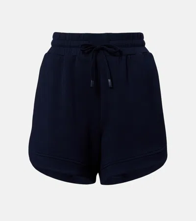 Varley Ollie High-rise Shorts In Blue