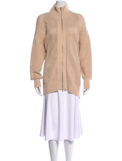 Pre-owned Varley Open Front Sweater In Neutral