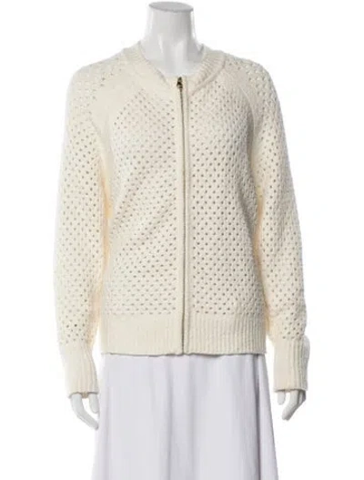 Pre-owned Varley Open Front Sweater In Neutrals