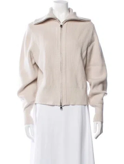 Pre-owned Varley Open Front Sweater In Neutrals