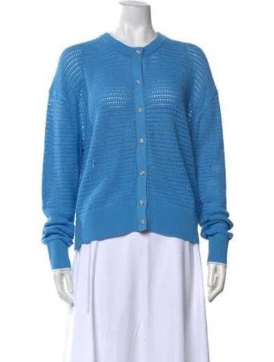 Pre-owned Varley Open Front Sweater W/ Tags In Blue