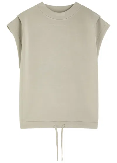 Varley Otis Stretch-jersey Waistcoat In Beige