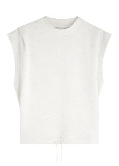 Varley Otis Stretch-jersey Waistcoat In Ivory