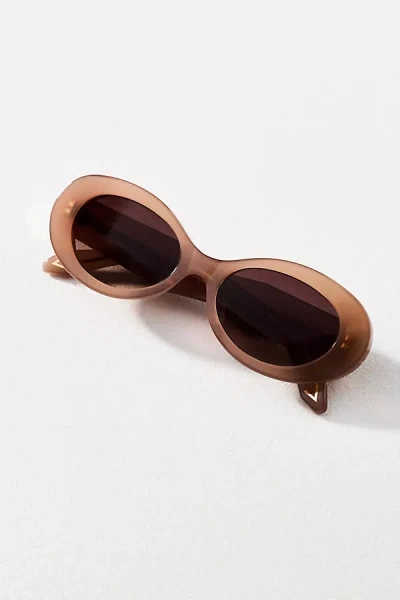 Varley Oval Sunglasses In Brown
