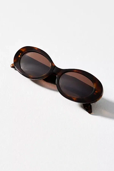 Varley Oval Sunglasses In Brown
