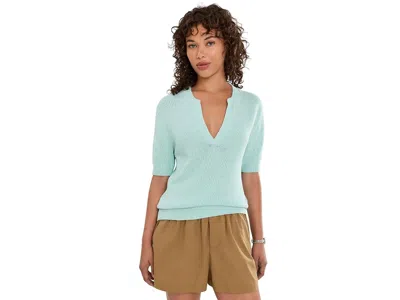 Varley Palmer Knit Top Women's Sweater Chalk Blue: Md