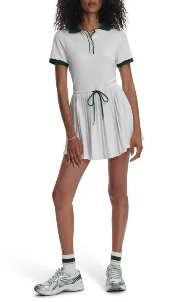 Varley Paloma Court Dress With Removable Shorts In White