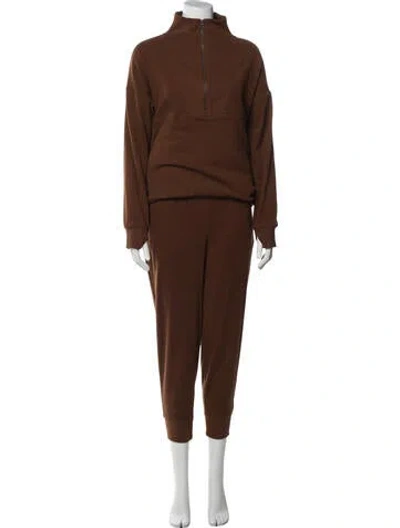 Pre-owned Varley Pant Set In Brown