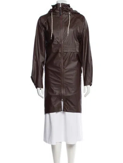 Pre-owned Varley Parka In Brown