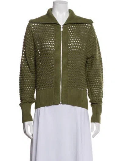 Pre-owned Varley Patterned Jacket In Green