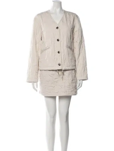 Pre-owned Varley Patterned Skirt Set In Neutrals
