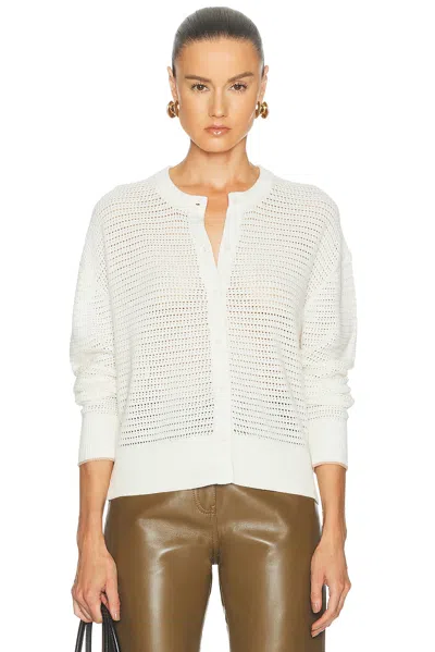 Varley Pembroke Knit Cardigan In White