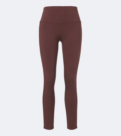 Varley Piped Leggings In Brown